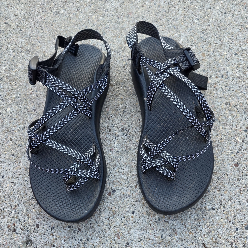 Chaco Black and White Women's Sandals